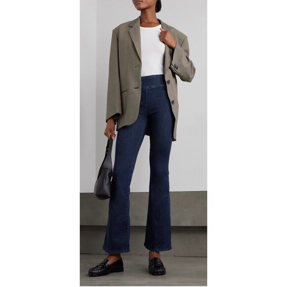 Frame The Jetset Flare Pant Keller In Blue - Picture 1 of 14